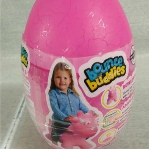 Bounce Buddies Dino: Trish the Triceratops Ride-on Inflatable Bouncer. Open Box